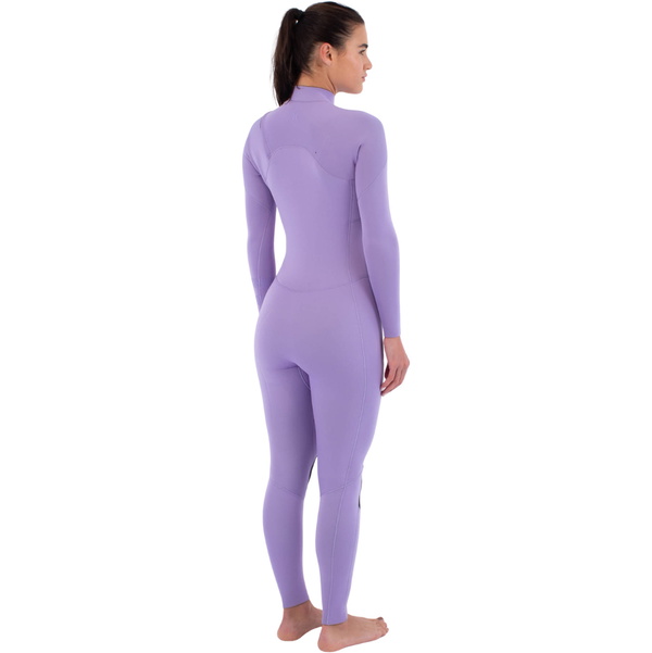 2026 Hurley Dames Air 3/2mm Borst Ritssluiting Wetsuit WFS0013312 - Lavander
